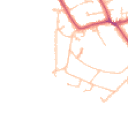 Daytime road noise heatmap for KT10 0PL