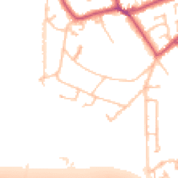 Daytime road noise heatmap for KT10 0PN