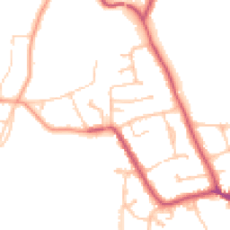 Daytime road noise heatmap for KT10 0RR
