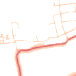 Daytime road noise heatmap for KT10 8BE