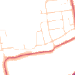 Daytime road noise heatmap for KT10 8BQ