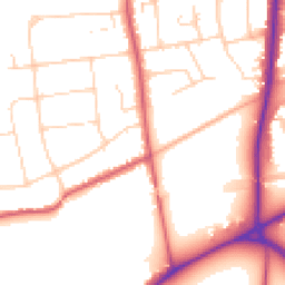 Daytime road noise heatmap for KT10 8DZ