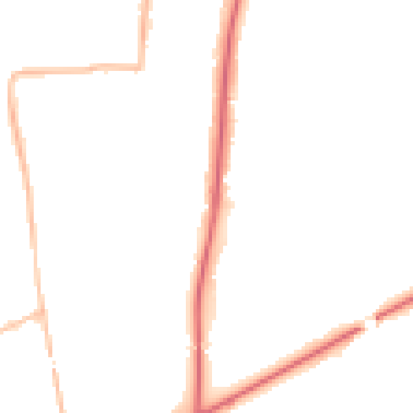 Night-time road noise heatmap for KT10 8JW