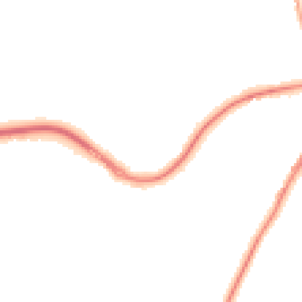 Night-time road noise heatmap for KT10 8PQ