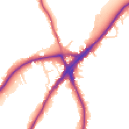 Daytime road noise heatmap for KT10 8QS