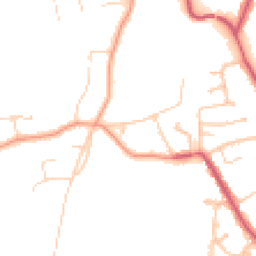 Daytime road noise heatmap for KT10 9DB