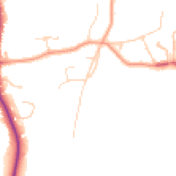 Daytime road noise heatmap for KT10 9EG