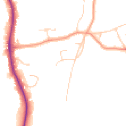 Daytime road noise heatmap for KT10 9EQ