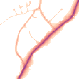 Daytime road noise heatmap for KT10 9HX