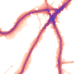 Daytime road noise heatmap for KT10 9LH
