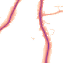 Daytime road noise heatmap for KT10 9LU
