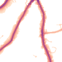 Daytime road noise heatmap for KT10 9NA