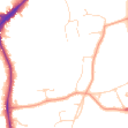 Daytime road noise heatmap for KT10 9NH