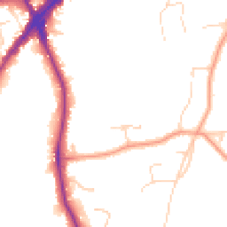 Daytime road noise heatmap for KT10 9NJ