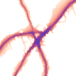 Daytime road noise heatmap for KT10 9QY