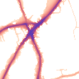 Daytime road noise heatmap for KT10 9SF