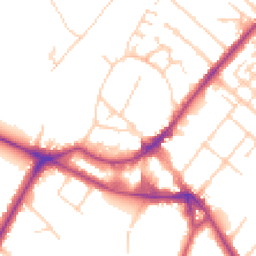 Daytime road noise heatmap for KT12 1AH