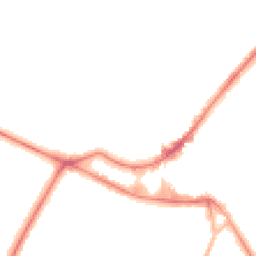 Night-time road noise heatmap for KT12 1AL