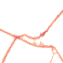 Night-time road noise heatmap for KT12 1AN