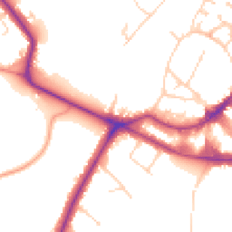 Daytime road noise heatmap for KT12 1AR