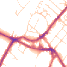 Daytime road noise heatmap for KT12 1AS