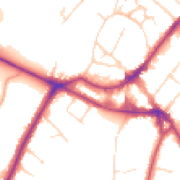Daytime road noise heatmap for KT12 1AU