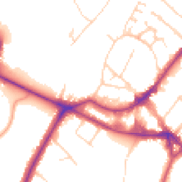Daytime road noise heatmap for KT12 1AW