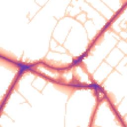 Daytime road noise heatmap for KT12 1BG