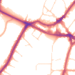 Daytime road noise heatmap for KT12 1BN