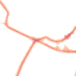 Night-time road noise heatmap for KT12 1BT
