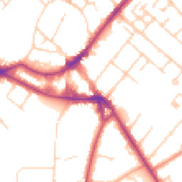 Daytime road noise heatmap for KT12 1BY
