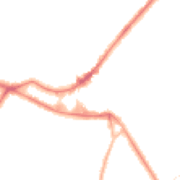 Night-time road noise heatmap for KT12 1DA