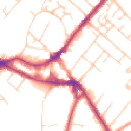 Daytime road noise heatmap for KT12 1DG