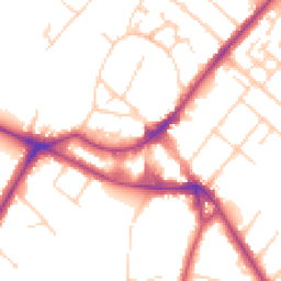 Daytime road noise heatmap for KT12 1DP
