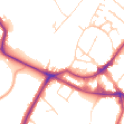 Daytime road noise heatmap for KT12 1DX