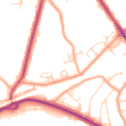 Daytime road noise heatmap for KT12 1DY