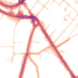 Daytime road noise heatmap for KT12 1EF