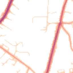 Daytime road noise heatmap for KT12 1EJ