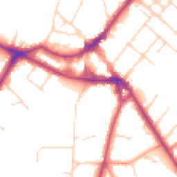 Daytime road noise heatmap for KT12 1EP