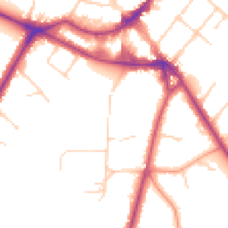 Daytime road noise heatmap for KT12 1ER