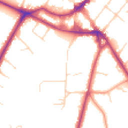 Daytime road noise heatmap for KT12 1ET