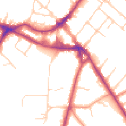 Daytime road noise heatmap for KT12 1EX