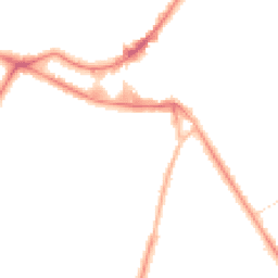 Night-time road noise heatmap for KT12 1EX