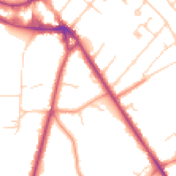 Daytime road noise heatmap for KT12 1HA
