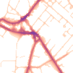 Daytime road noise heatmap for KT12 1HY