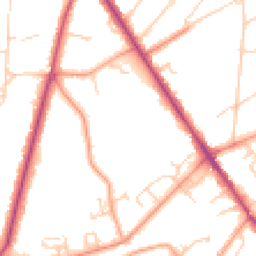 Daytime road noise heatmap for KT12 1JL