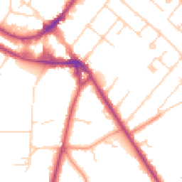 Daytime road noise heatmap for KT12 1LA