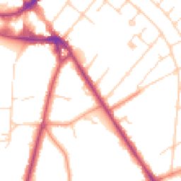 Daytime road noise heatmap for KT12 1LR