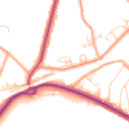 Daytime road noise heatmap for KT12 1NH