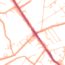 Daytime road noise heatmap for KT12 1PD